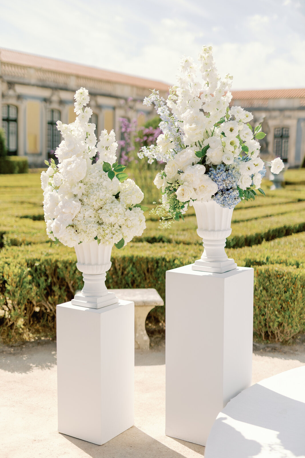 Ceremony chairs with guest place cards attached