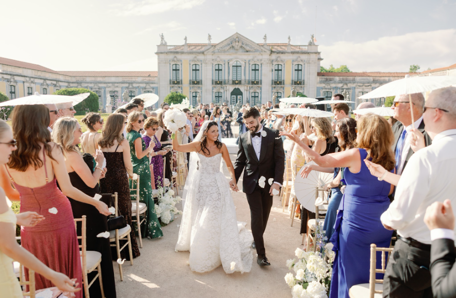 Ives & Ivory Events wedding at Palácio de Queluz, featured in British Vogue